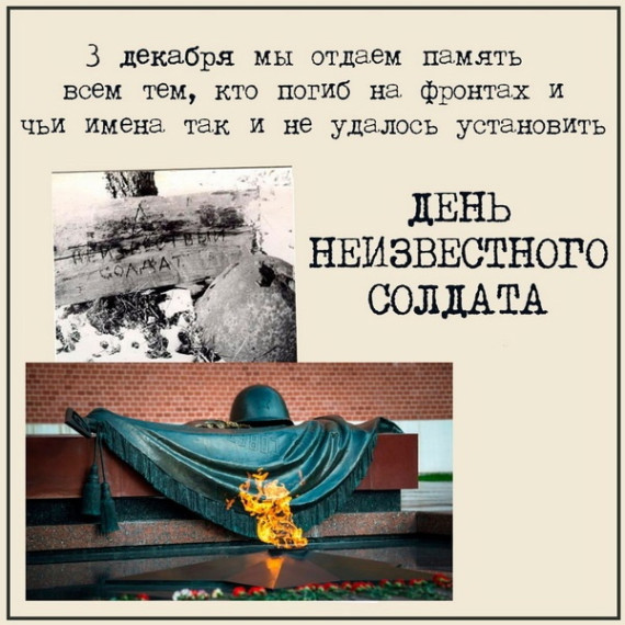 День Неизвестного солдата.